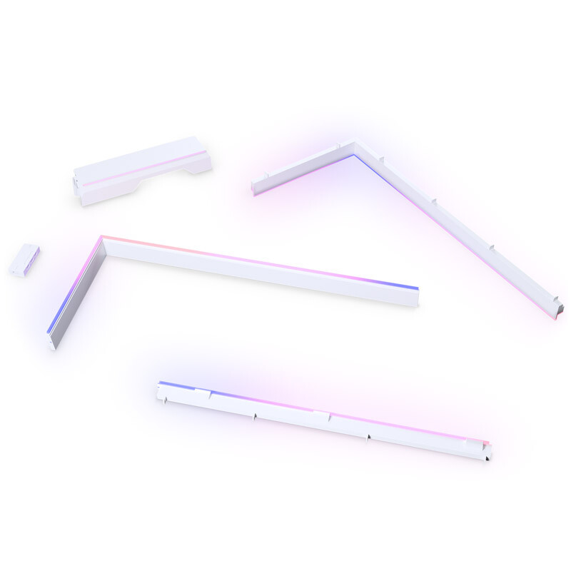 Phanteks Kit DRGB NV5 Premium + Power Hub, 3 Strisce ARGB, 1 Copricavo ATX - Bia