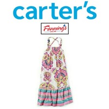 Girls Carters Floral Poplin Dress VARIETY OF SIZE / COLOR - E54