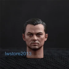 1:6 Head Sculpt Leonardo DiCaprio Carved For 12inch Male Action Figure Body Toys