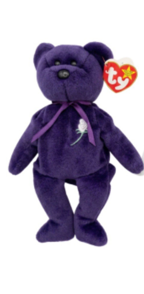 Ty Beanie Baby Princess Diana Bear 1997 Retired MINT Rare MULTIPLE ERRORS
