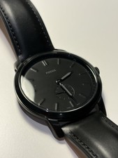 Fossil Herrenuhr "The Minimalist" Leder Schwarz (FS5447) + Box *TOP*