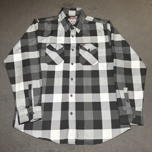 Dixxon Flannel Company Finish Line Hemd Knopf Schwarz Weiß Herren Größe XL - Bild 6 von 16