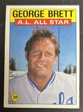 1986 Topps George Brett All-Star Baseball Card #714 Royals HOF 3B GD/VG O/C