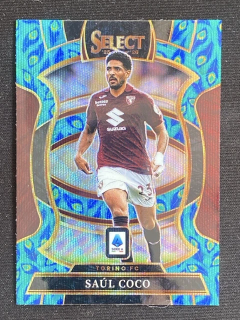 Saul Coco 2025-26 Panini Select Serie A Terrace Peacock Prizm #52