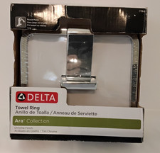 Delta Towel Ring Ara Collection Chrome Finish 77546 - Open Box - Free Shipping
