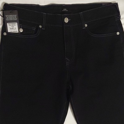 True Religion Men s Black Relaxed Straight Jeans Dark Wash NWT