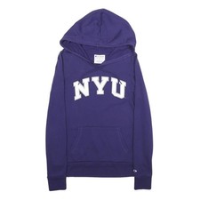 CHAMPION Damen Lila NYU Pullover Hoodie S Bau...