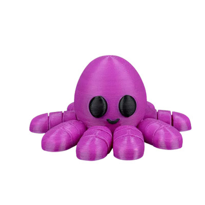 BuildInk  3D Printed Octopus Figurine   Cute Desk Decor   Mini Octopus Display