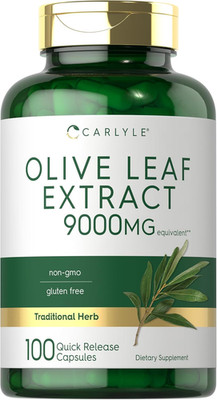 Olive Leaf Extract Capsules | 100 Count | Non-Gmo, Gluten Free | High Potency Su