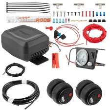 2x Air Suspension Helper Spring + Compressor Kit For Toyota Tundra Tacoma