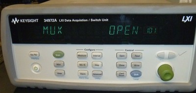 HP/Agilent/Keysight 34972A LXI Data Acquisition Switch Unit w/3x 34908A Modules 
