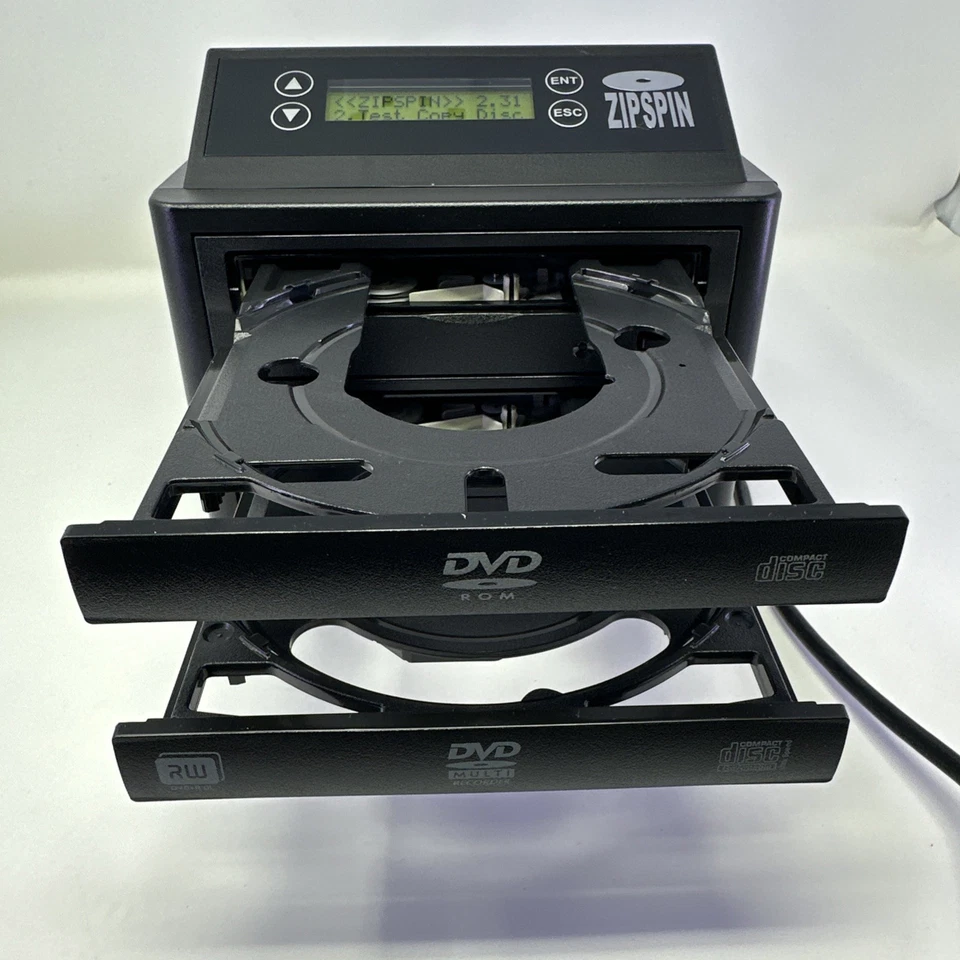 Zipspin CD/DVD Duplicator DVD Copier CD Burner DVD-121-PRO WM-DC With Plug - Image 4 of 4