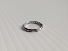 Vintage Sterling Silver 925 Classic Wedding Band Ring Size 7.75
