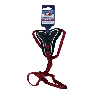 Trixie Premium Hundegeschirr XS-S 37-45cm 15mm Rot Brustgeschirr gepolstert