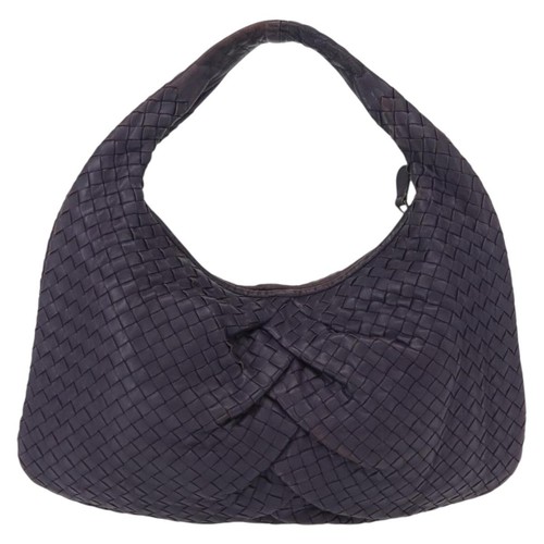 BOTTEGA VENETA INTRECCIATO Hobo Shoulder Bag Leather Purple 115653 Auth ka125 - Picture 2 of 22