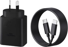 45W Super Fast Charger 2.0 with 1m USB-C Cable, PD 3.0 PPS for Samsung Galaxy S2