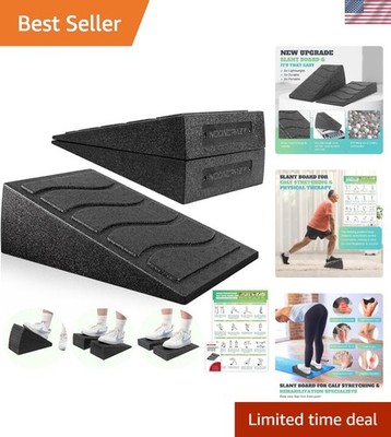 Durable Calf Stretch Yoga Wedge - 480 lbs Capacity with Five Adjustable Angles