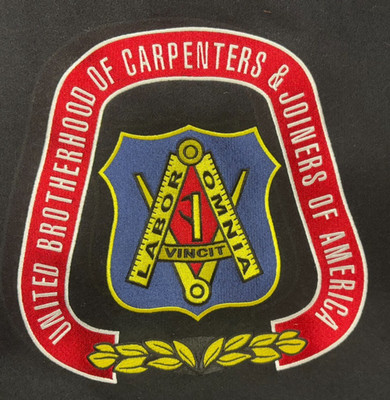 Reed UNITED BROTHERHOOD OF CARPENTER & JOINERS Varsity Jacket NEW made USA VGT