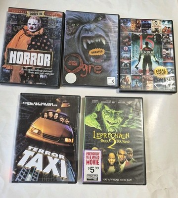 Horror Slasher DVD Lot Of 5 DVDs Scary Creature Murder Monster Serial Killer 