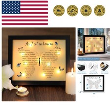 Memorial Gifts LED Shadow Box - Sympathy Gift in Memory of Loved One Gifts, R...
