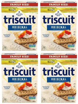 Triscuit Canada Original Family Size Crackers, 354g (4 Pack)