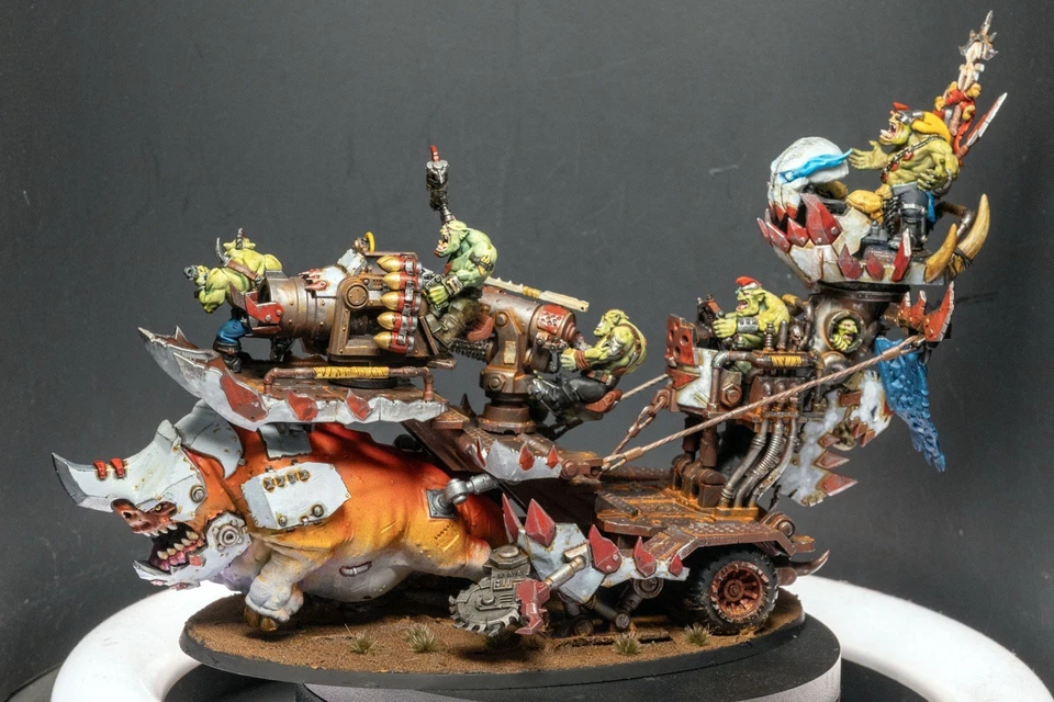 WARHAMMER40K Ork Kill Rig orcos pintados Foto 4 de 4