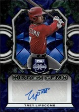 2023 Panini Elite Extra Edition #HG-TLP Trey Lipscomb Hidden Gems Blue Auto