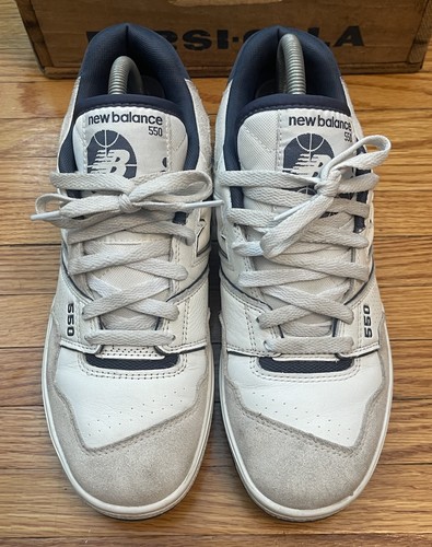 Scarpe uomo taglia 9 New Balance 550 bianche vintage indaco BB550STG Dunk 2023 - Foto 5 di 9