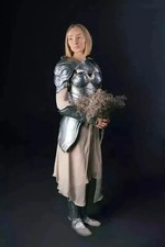 Medieval Knight Steel Female Full Body Armor Suit Lady Cuirass Fantasy Costume