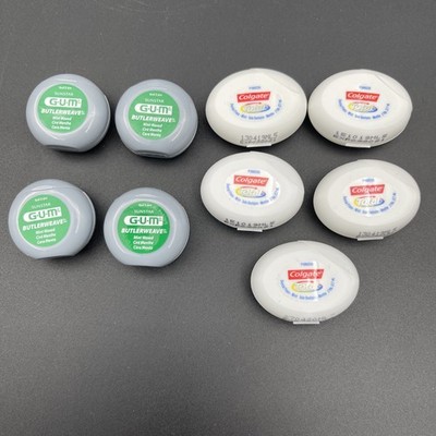 Dental Floss Mixed Lot Of 9 Colgate Total Discontinued Gum Butterweave