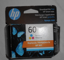 Genuine HP 60 Tri-color Ink Cartridge CC643WN 140 - Exp July/25