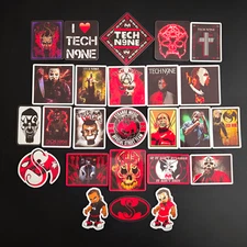 Tech N9ne Vinyl Stickers Strange Music Nine Rap Hip Hop Grafitti Snake Bat Logo