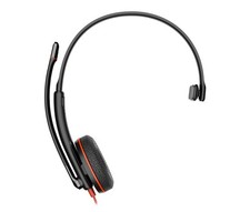 HP Poly Cuffie monoaurali Poly Blackwire 3210 con connettore USB-C + adattatore