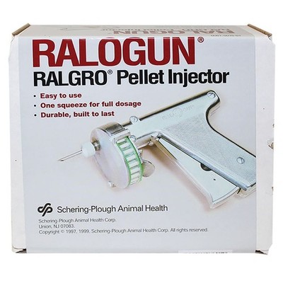 RALOGUN Pellet Injector Gun w/ 6 Needles for Ralgro Implants MERCK Free Shipping