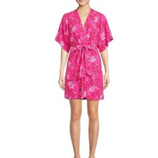 Lilly Pulitzer Wisteria Elbow Sleeve V-Neck Pink Mini Dress Size 10