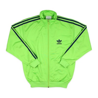 Adidas Firebird Retro Jacke Trefoil Limette Marine Gestreift Frühling Herbst