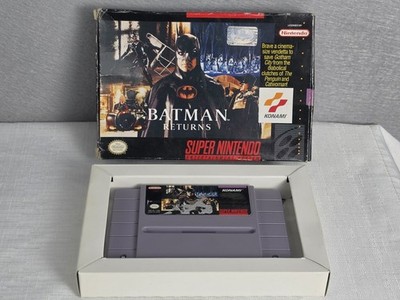 Batman Returns (Super Nintendo, SNES 1992) W/ Box Authentic Tested Working 