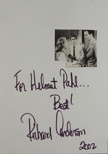 Autogramm amerikanischer TV- und Film Schauspieler Richard Anderson (142053)