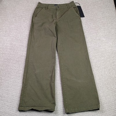 EDWIN NWT Marli Trouser Wide Leg Jeans Thyme Green Size 28x30 Y2K Vintage 
