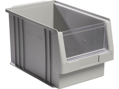 10er PACK(Stk) LA-KA-PE 01450 02 05 Sichtlagerkasten PLK L330xB213xH200mm PP gra