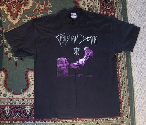 Christian Death Tour Concert T-Shirt XL 1990s vintage concert t-shirt, vintage, size XL, single stitch, B+ condition