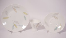 3-tlg. Café Tee-Gedeck Rosenthal R. Loewy Design Forme 2000 Coloré Feuilles #6