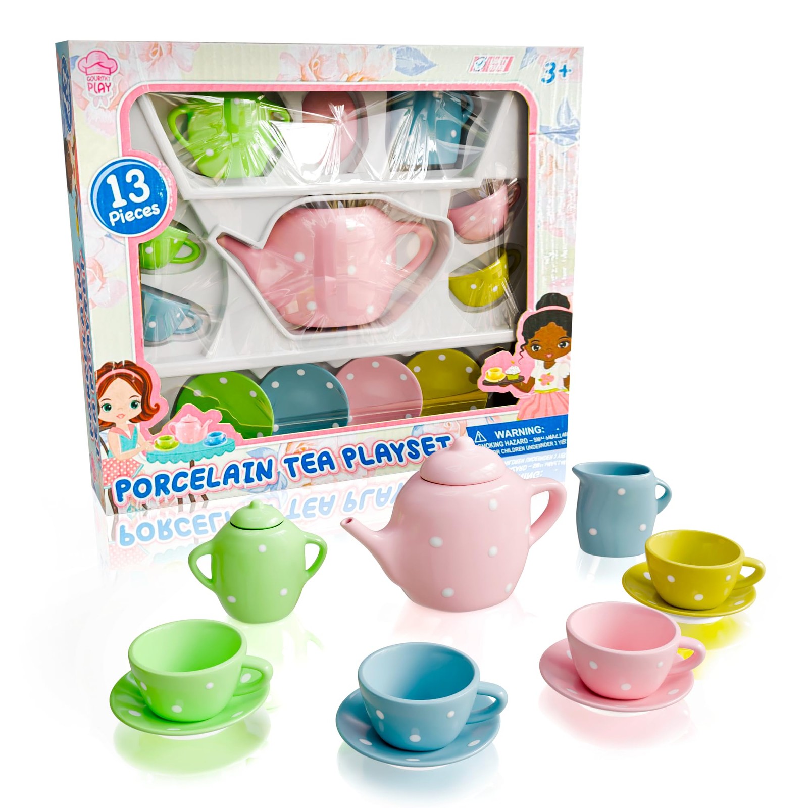 Set For Little Girls | Kids Tea Party Toy With Teacups And Sauc...