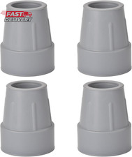 4 Pack Crutch Tips 1 Inch Non Slip Walking Cane Tips Heavy Duty Rubber Cane Repl