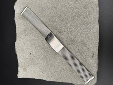 #1798 ORIGINAL VINTAGE 19mm EDELSTAHL MESH DIVER ARMBAND STAHLBAND BAND 1960er