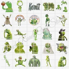 Kermit Waterslide Decals Finger Nail, Instructions Bonus (set of 50) SS