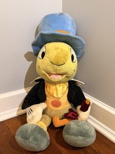 RARE 32 Jumbo Size Jiminy Cricket plush - Stamped Disney Store Exclusive