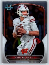 #17 Graham Mertz, Wisconsin Badgers 2022 Bowman University Chrome Base