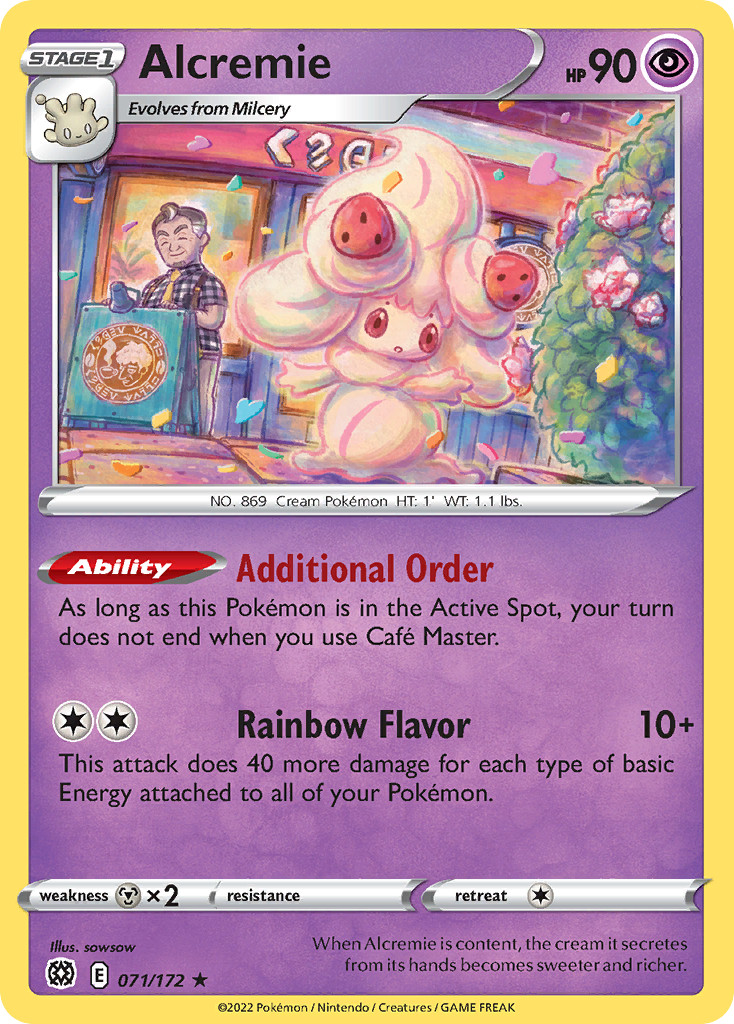 Alcremie 071/172 Rare Brilliant Stars | READ DESCRIPTION
