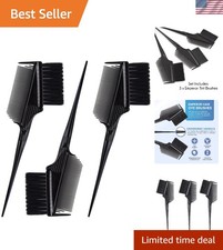 3 Piece Emperor Hair Dye Brush Set with Ergonomic Handles for Seamless Blending